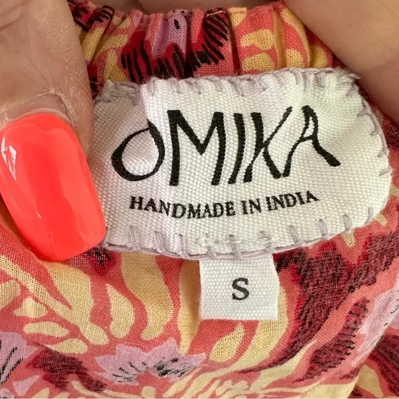 Omika Anthropologie Lana Cotton Tank Top Margo Poppy Small - Picture 8 of 9